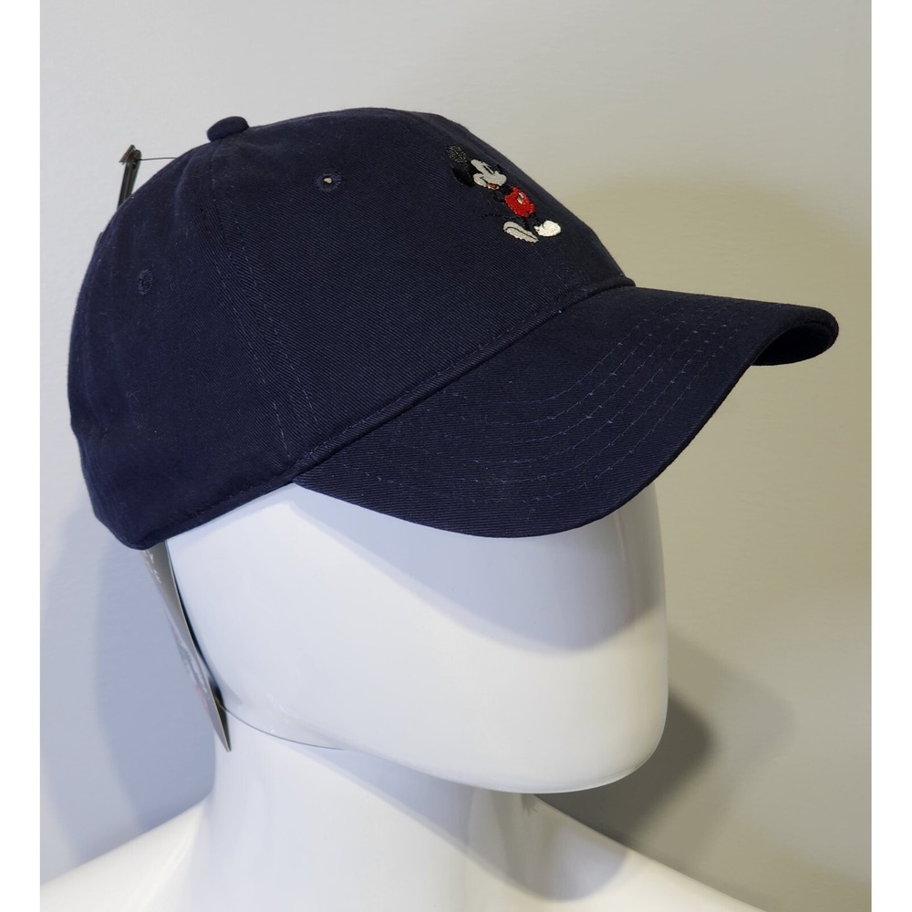 Disney Classic Mickey Mouse Happy‎ Stance Retro Blue Adjustable Baseball Hat Cap - Picture 4 of 10